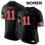 Women's Ohio State Buckeyes #11 Tyreke Smith Black Out Nike NCAA College Football Jersey OG XNX6844AY